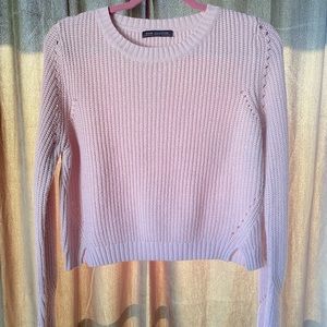 Pink cropped sweater